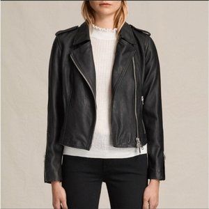 AllSaints Coniston Biker Leather Jacket